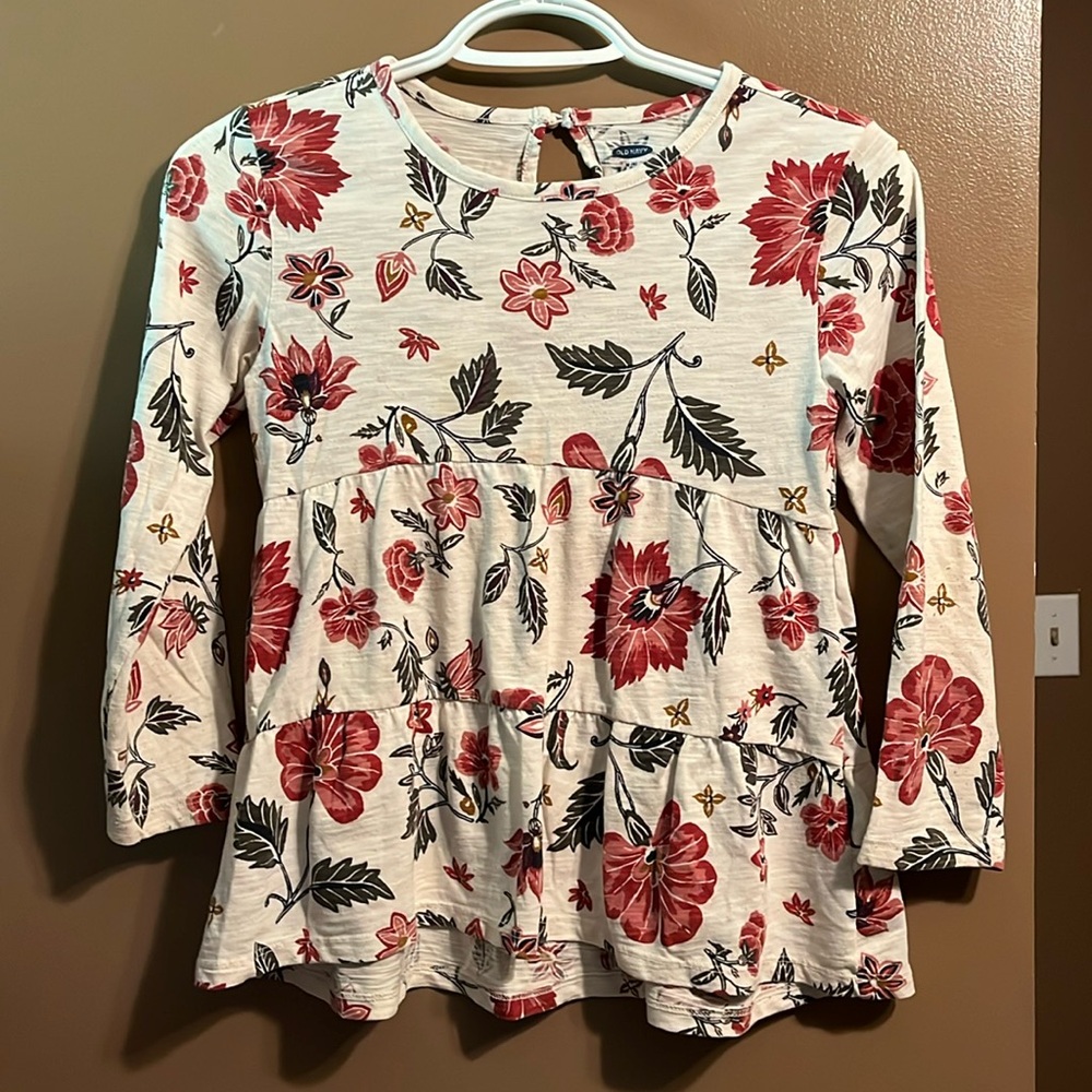 Floral long sleeve top